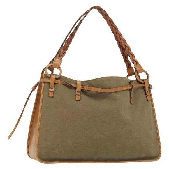 GUCCI Tote Bag Canvas Beige - Picture 1 of 16